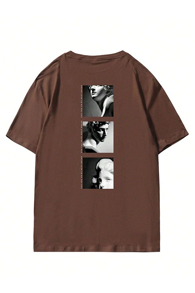 See You Printed Oversize Men's T-shirt Casual Boyfirend