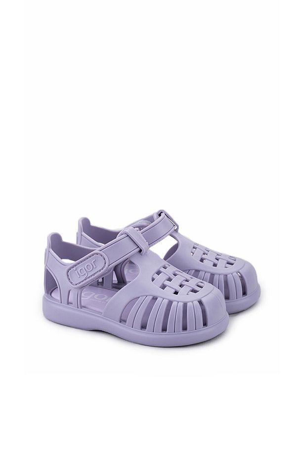 S10271 Tobby Solid Çocuk Sandalet Malva - 1