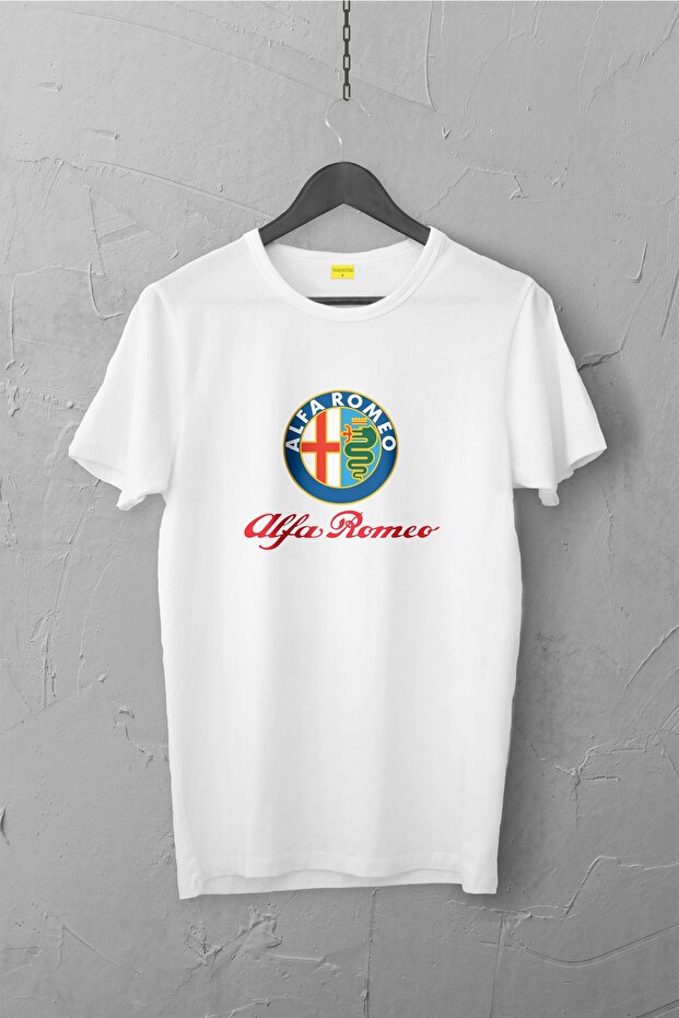 Alfa Romeo Design Tshirt, Unisex Premium, No Cracking, Fading / Automobile