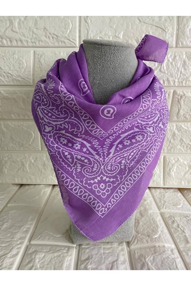 100% Cotton Unisex Ethnic Pattern Bandana - Bracelet