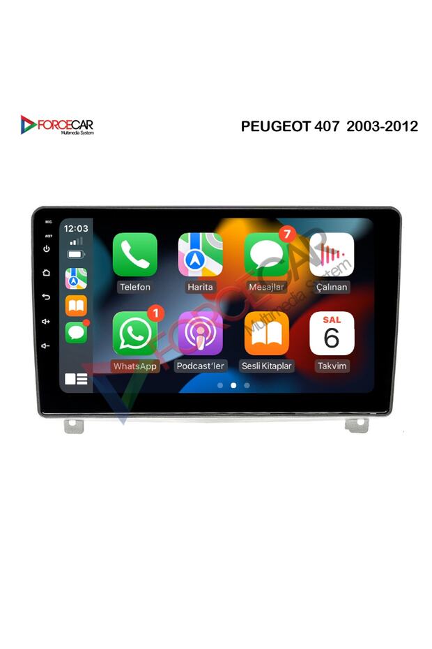 PEUGEOT 407 2003-2012 Uyumlu ANDROİD MULTİMEDYA 2.32 KABLOSUZ CARPLAY - 6