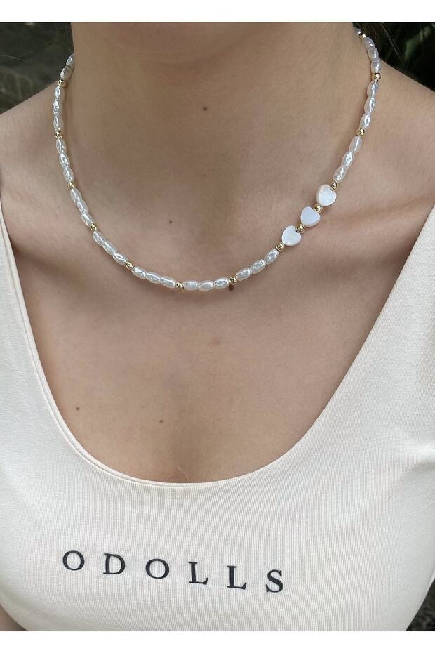 Pearl Dorica Mother of Pearl Heart Necklace for Women