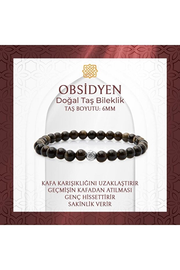 Golden Obsidian 6mm Natural Stone Bracelet