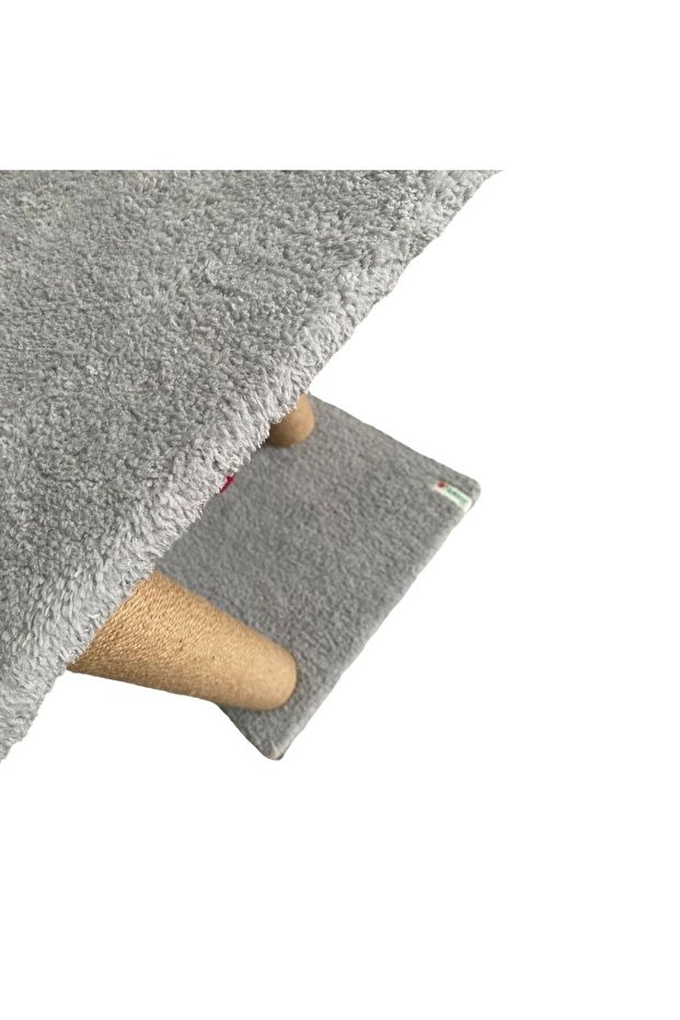 لوح خدش للقطط من Mega Boy باللون الرمادي الفاتح - 3