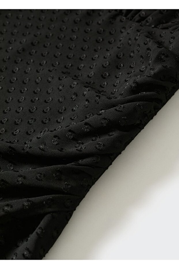 Sırtı Açık Plumeti Elbise - 7