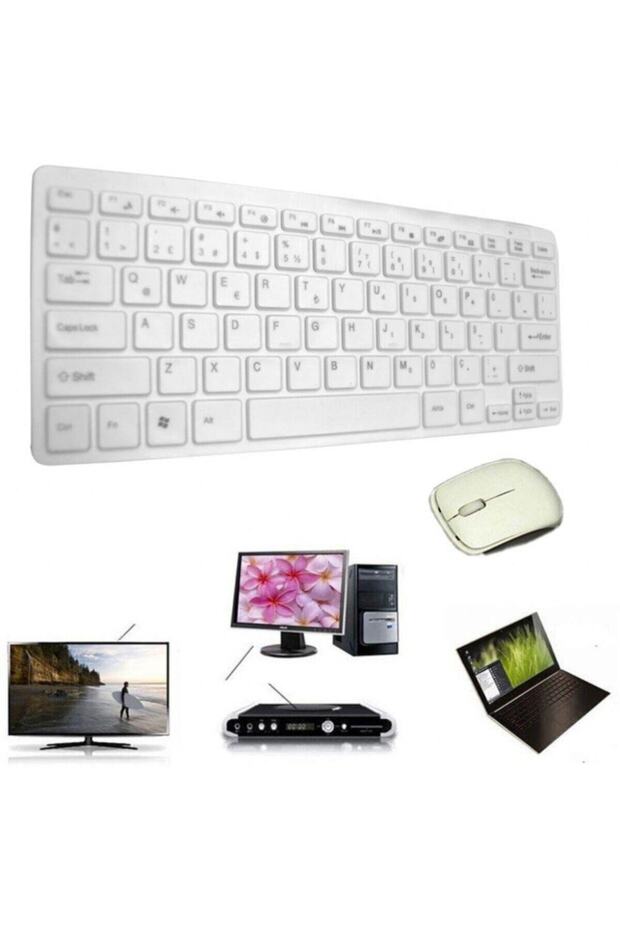 Usb Kablosuz Mini Klavye Mouse Set K-03 Wireless Klavye Mouse Set - 5