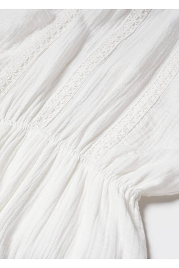 Arkası Bağlı Pamuklu Elbise - 5