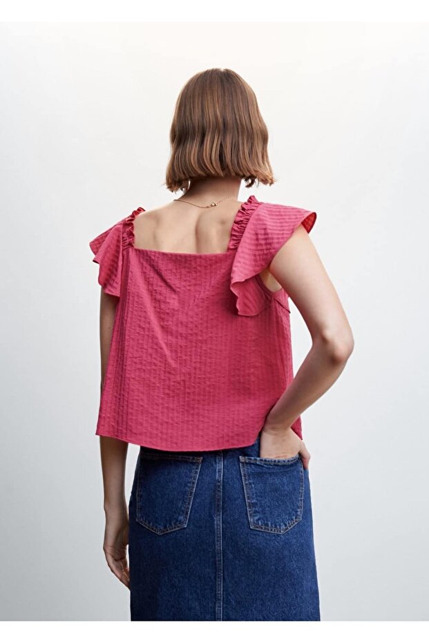 Çizgi Dokumalı Bluz - 4