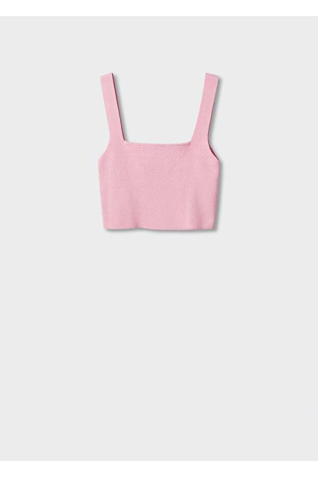 Triko Cropped Bluz - 3