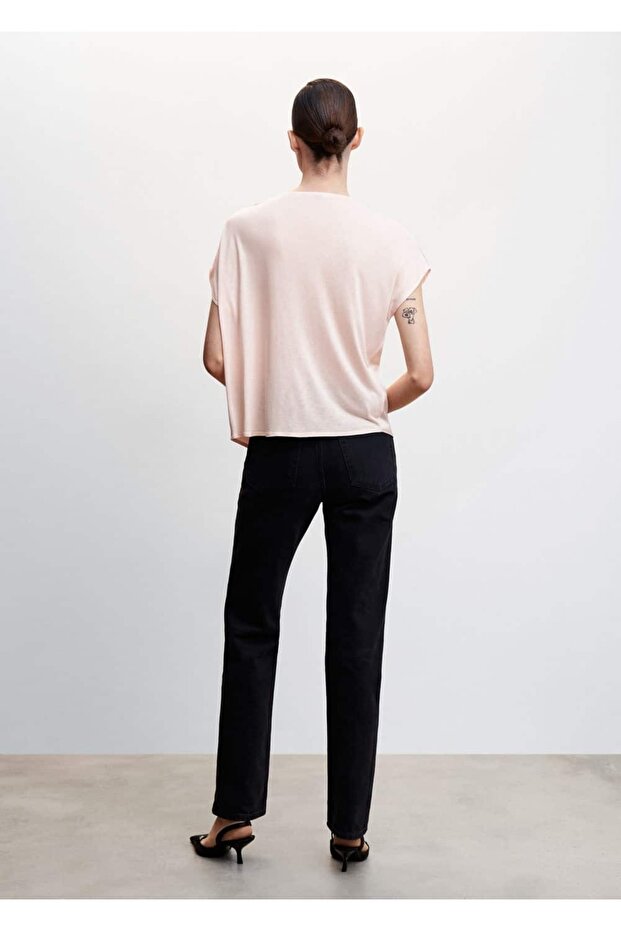 Satinhemd mit V-Ausschnitt - 4