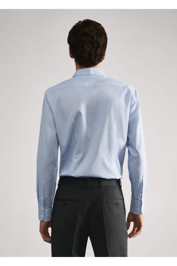 Slim Fit Anzughemd - 4
