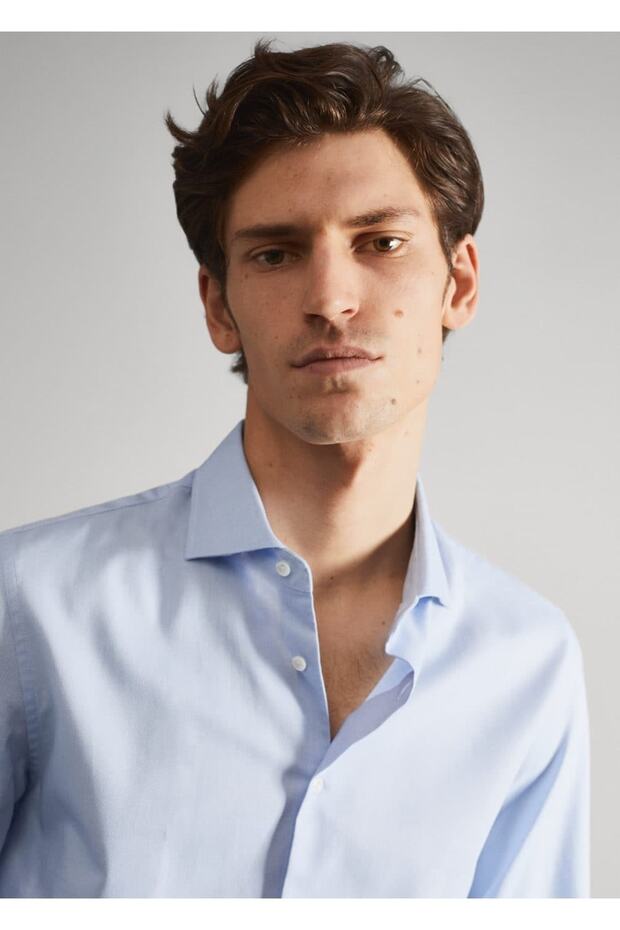 Slim Fit Anzughemd - 7