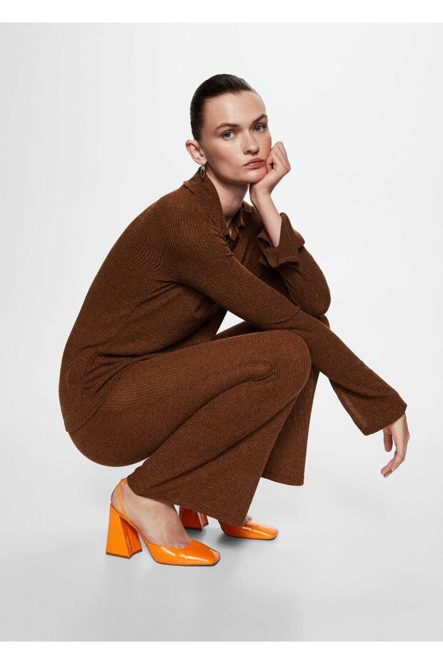 Ispanyol Paçalı Fitilli Pantolon - 5