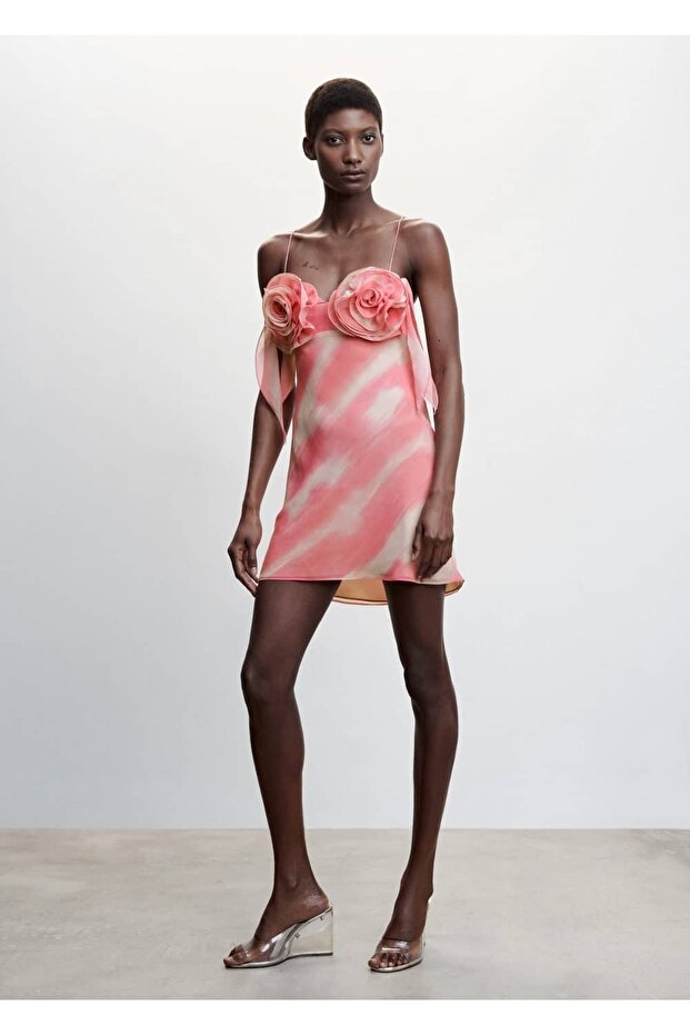 Çiçekli Maksi Elbise - 2