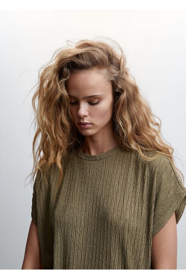 Tricou țesut cu umeri - 7