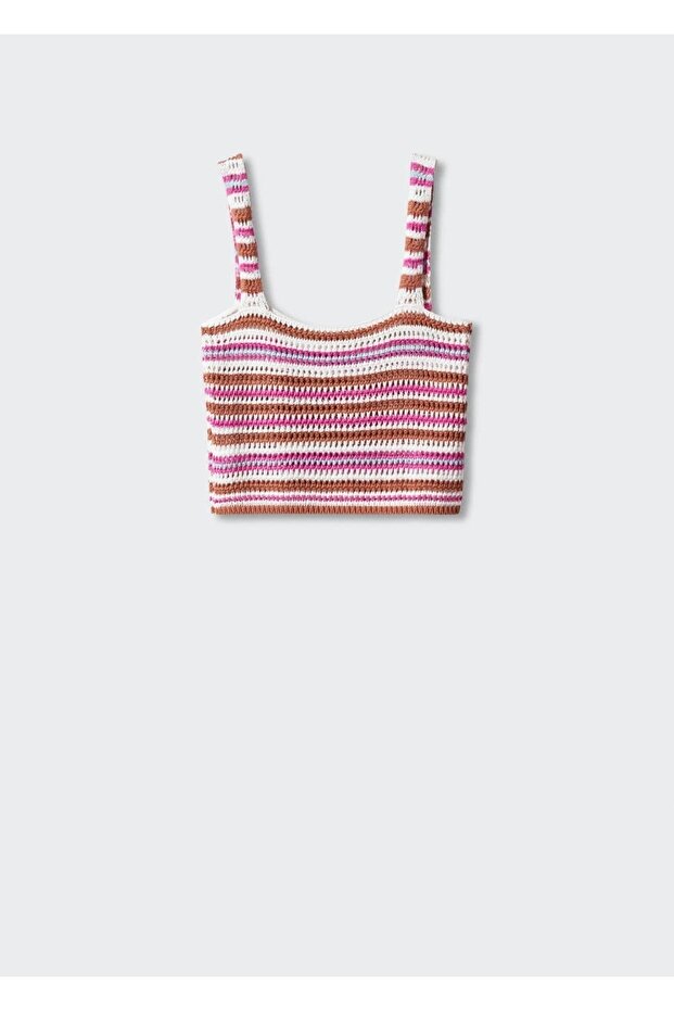 Kroşe cropped bluz - 3