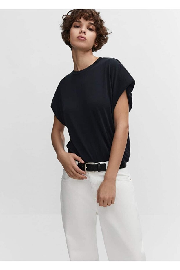 Oversize Modal Tişört - 1