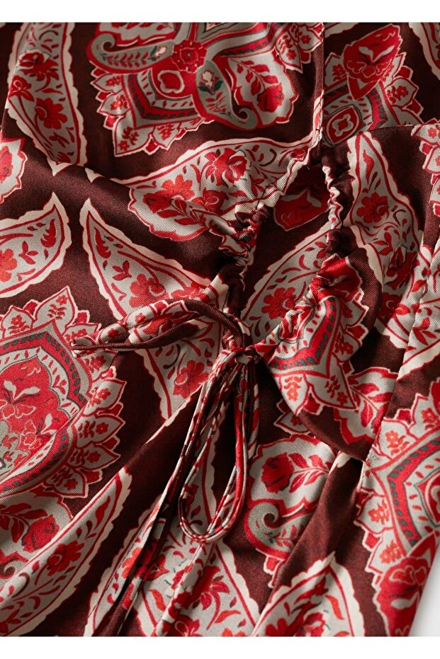 Saten Gömlek Elbise - 5