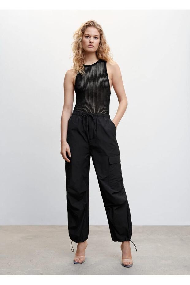 Bluse aus perforiertem Rippstrick - 2