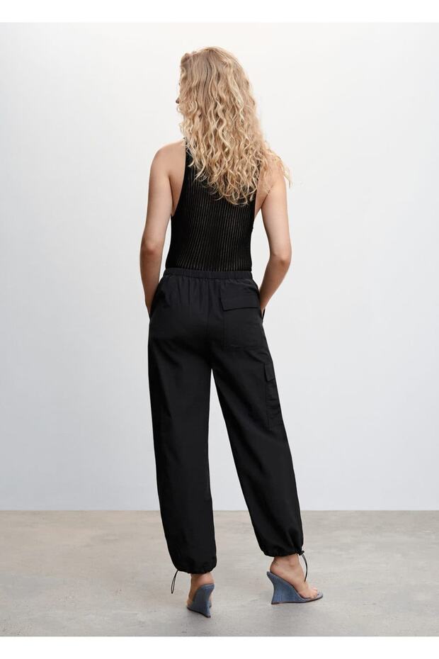 Bluse aus perforiertem Rippstrick - 4