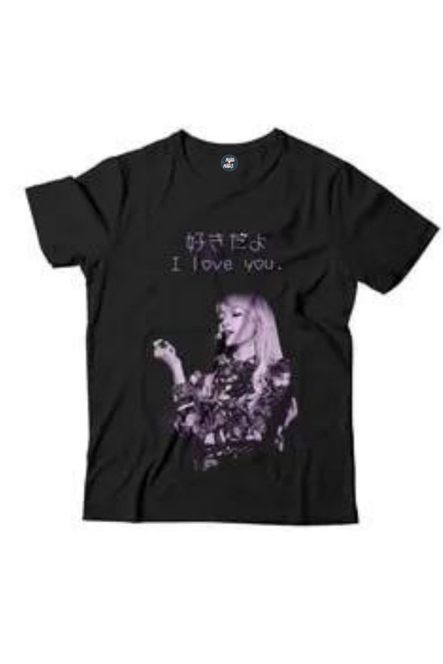BLACK PINK GROUP Printed Short Sleeve Unisex BLACK Kids T-Shirt