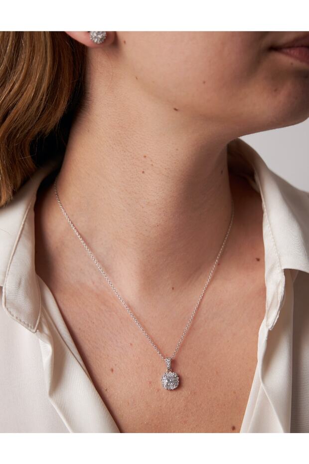 Minimal Taşlı Tarz Kolye - 1