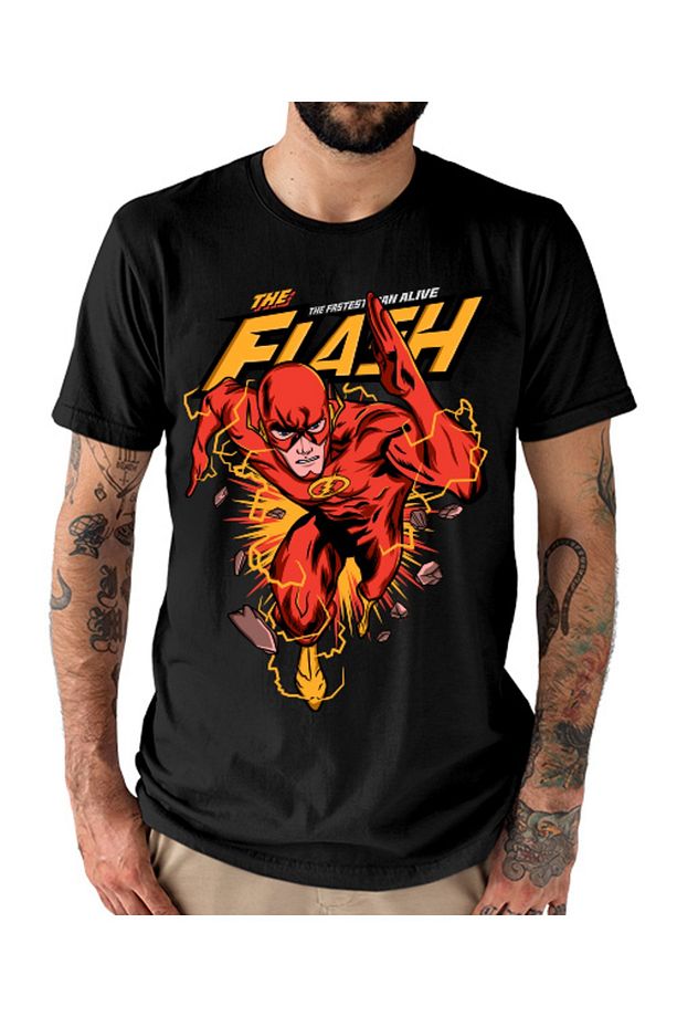THE FLASH YAŞAYAN EN HIZLI ADAM UNİSEX TİŞÖRT - 1
