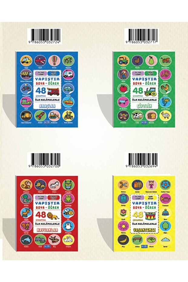 Farm Animals with First Words - Vehicles - Our Living Paste-Paint-Learn