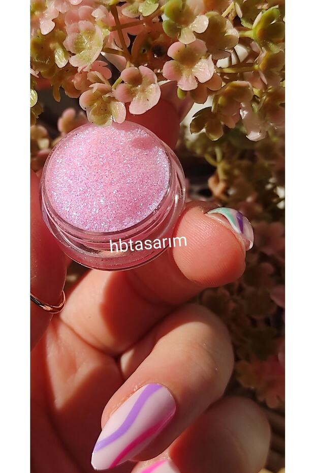 Pembe Simli Glitter Jel Far -yüz Ve Vücut Simi - 6