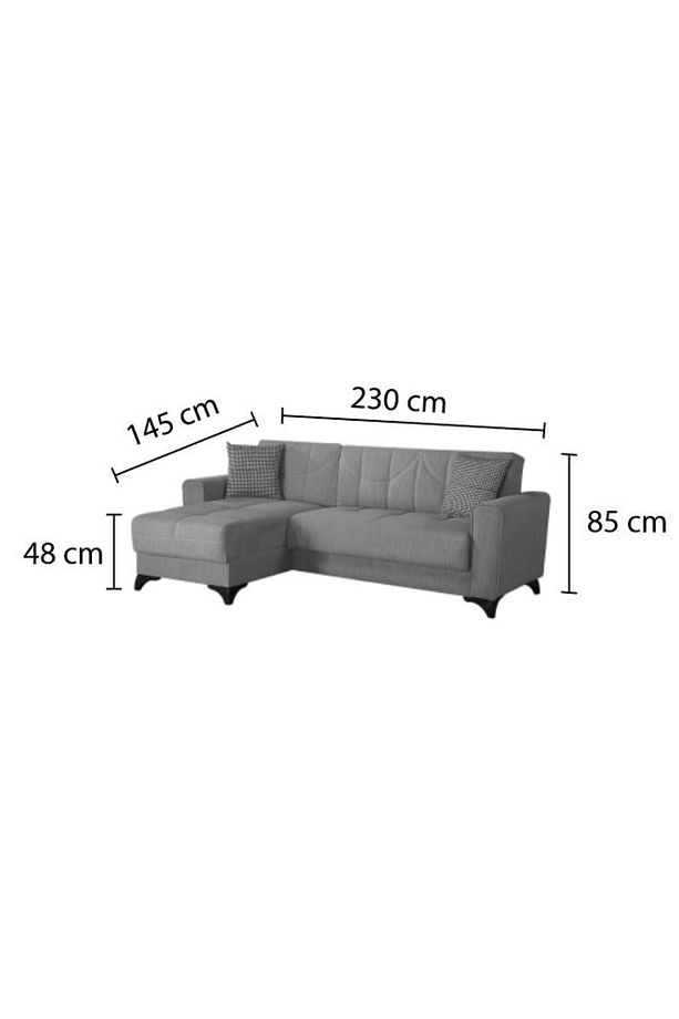 Astra Gent Köşe Koltuk Takımı - Koyu Gri - 8