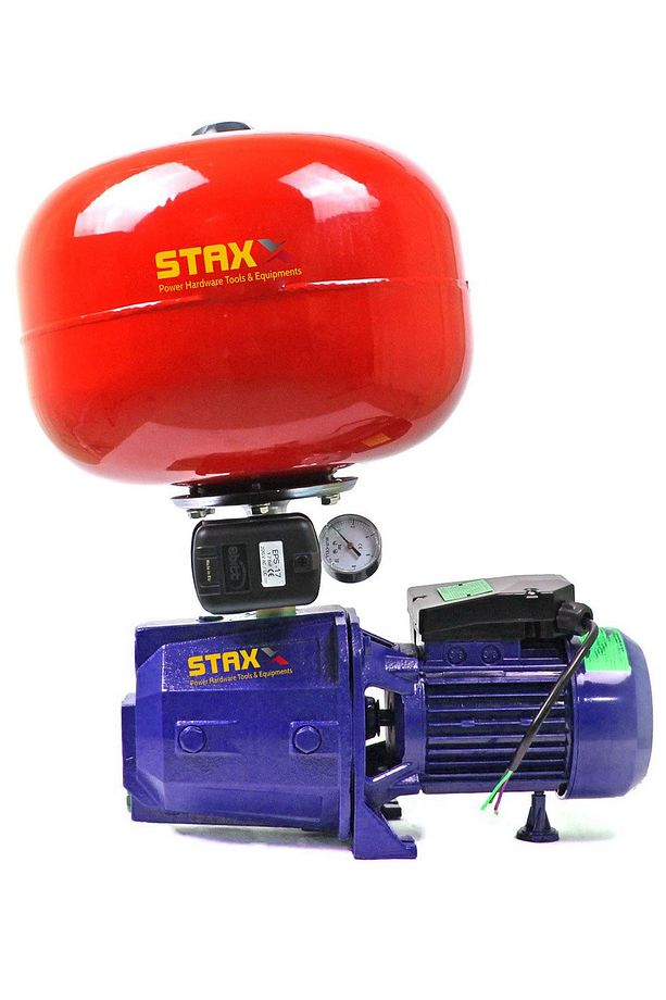 Bakır Sargı Qpj100 24lt Tanklı Santrifüj Otomatik Hidrofor 4 Daire Paket Hidrofor Pompa Seti 1 Hp - 2