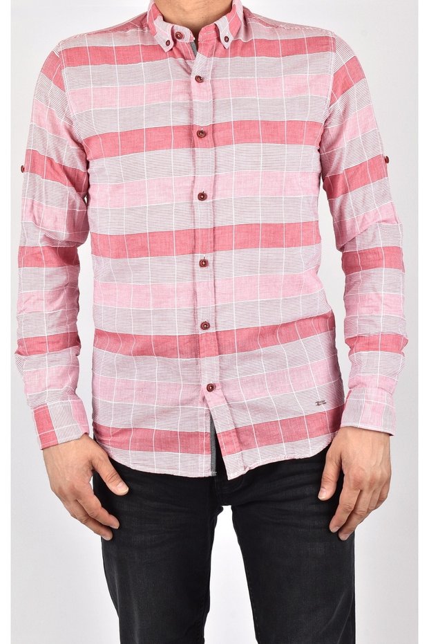 EG 1612 TWİSTER SLIM FIT SHIRT/VIOLET/M