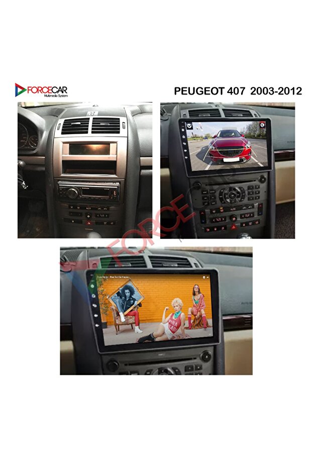 PEUGEOT 407 2003-2012 Uyumlu ANDROİD MULTİMEDYA 2.32 KABLOSUZ CARPLAY - 1
