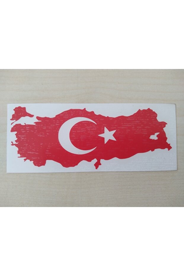 TURKEY MAP STICKER 12x5cm (PRICE FOR 2 PIECES) TURKISH FLAG STICKER BEAR STICKER, LABEL