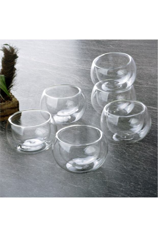 6-Piece Double Walled Sauce Bowl Snack Bowl Set 100ml 75454