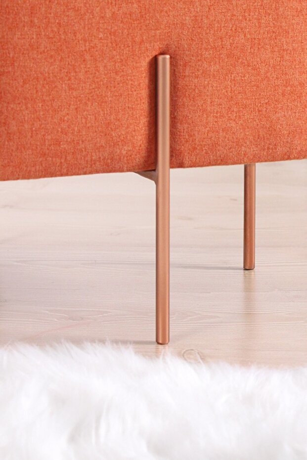 Copper Puf - Kare Turuncu - 6