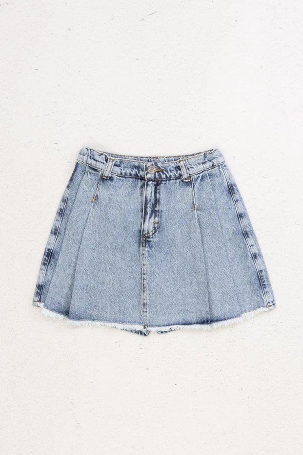 Girl's Denim Shorts Skirt