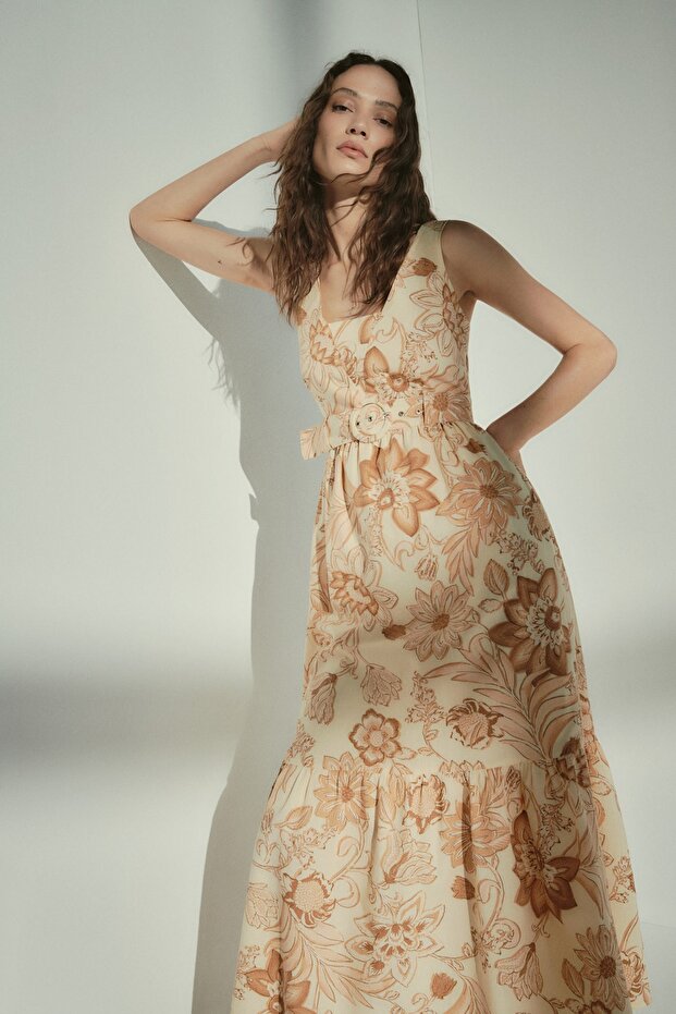 Rochie de damă bej 27079204 - 7