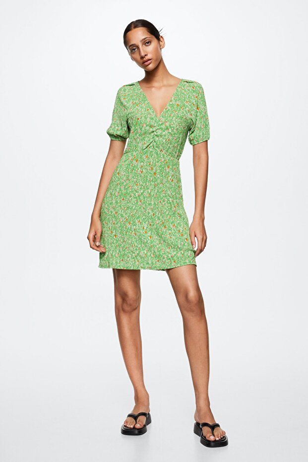 Yeşil Kadın Elbise 37040357 - 1