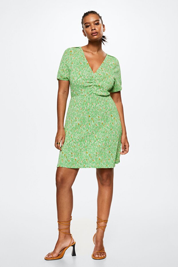 Yeşil Kadın Elbise 37040357 - 7