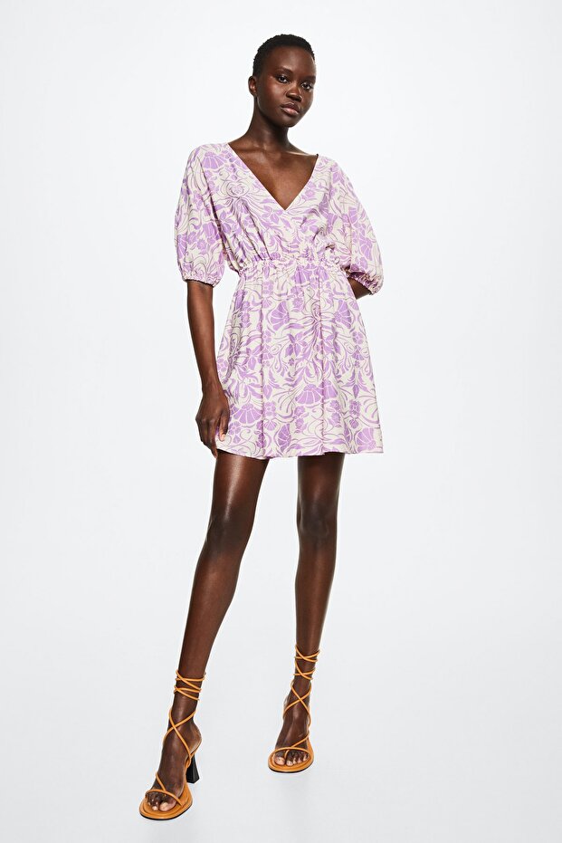 Mor Kadın Elbise 37072881 - 1