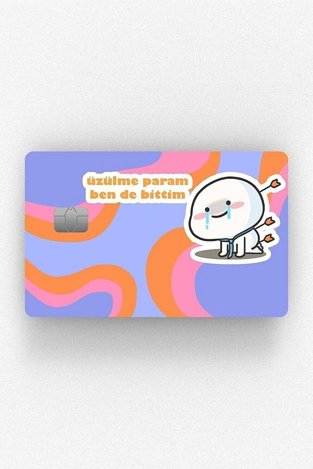 Qubby Üzülme Param Kredi Kartı Sticker Kaplama - 1