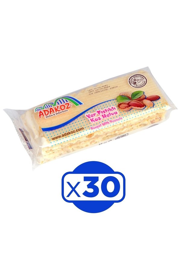 55 Gr 30 Pcs Adakoz Halva - Koz Halva with Ground Pistachios