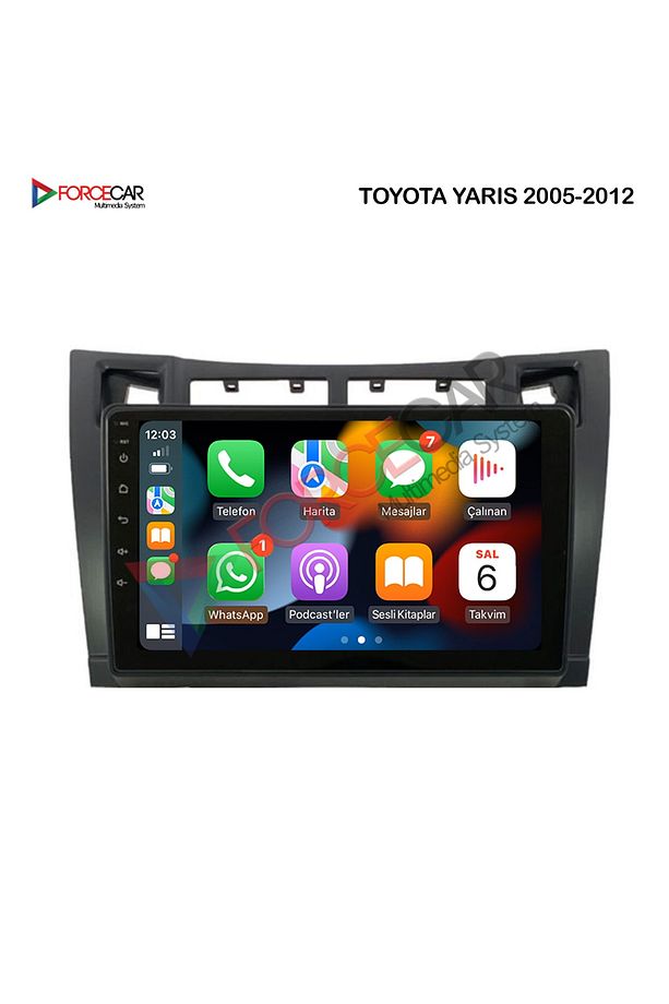TOYATA YARİS 2005-2012 ANDROİD MULTİMEDYA 2.32 KABLOSUZ CARPLAY - 6