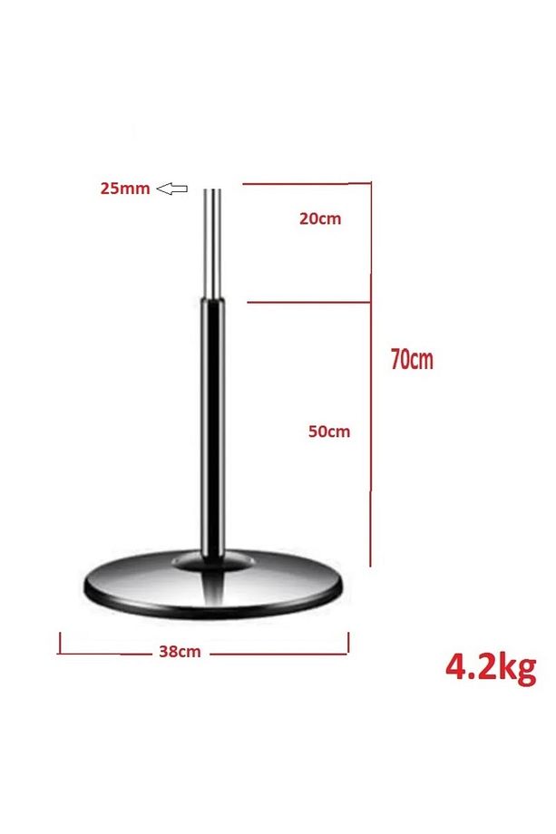 Vantilatör Ayağı Teleskopik Borulu Simit Ayak Fan Pervane Ayak 38cm Çap 70cm Uzunluk - 6