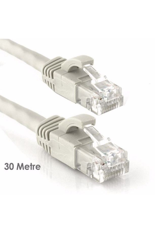 30 Metre Cat 6 Fabrikasyon Internet Data Kablosu ( Rj45 Uc Ethernet Modem ) Yiltech-cat6 - 1