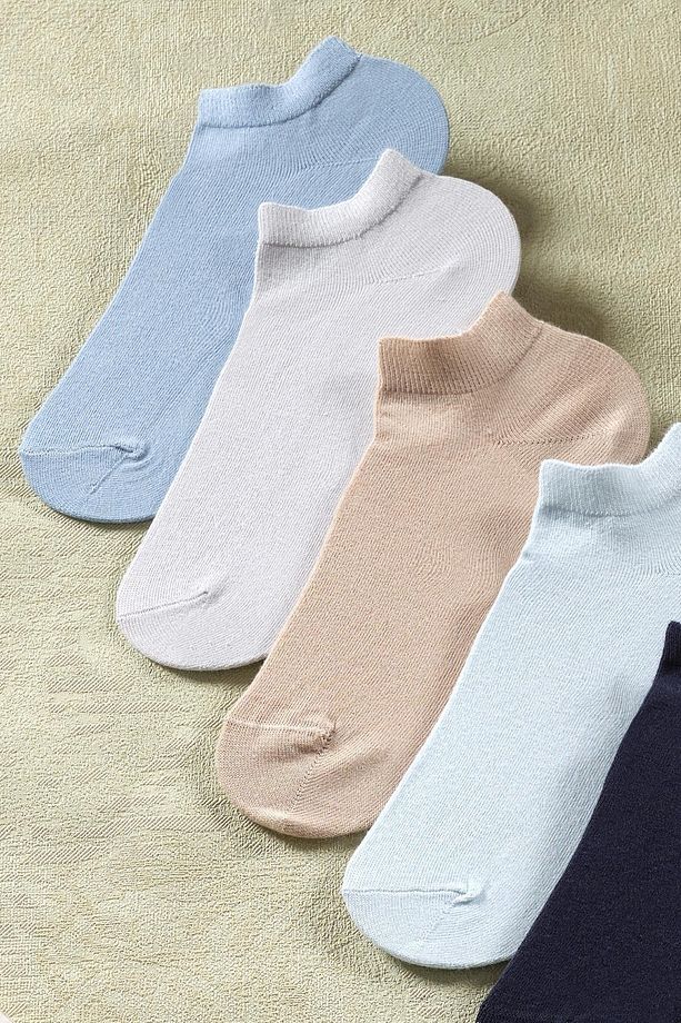 5 Çift Unisex Kısa Çorap | Extra Soft Unisex Pamuklu Patik Çorap - 2