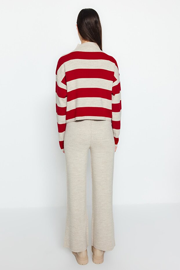 Gestreiftes Strickset mit weiter Passform - TWOAW24AU00020 - 4