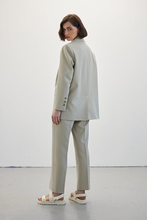 Single Button Blazer Jacket Çağla - 8