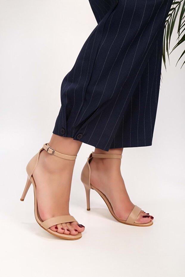 Női Puirn Skin egypántos sarkú cipő - 2